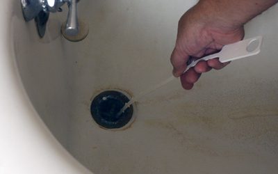 Clean Bathroom Tub and Sink Drains