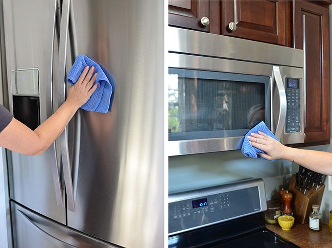 An easy way to clean stainless steel appliances